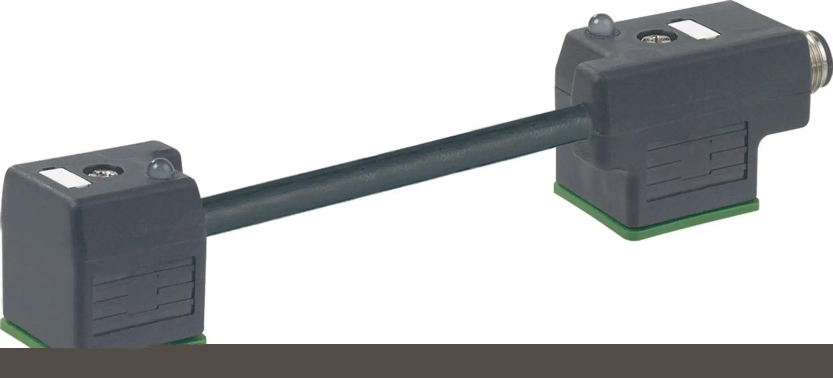 Produktfoto 1 von M12 St. hinten auf MSUD Doppelventilst. BF A 18mm PUR/PVC-JZ 3x0,75 schwarz 0m