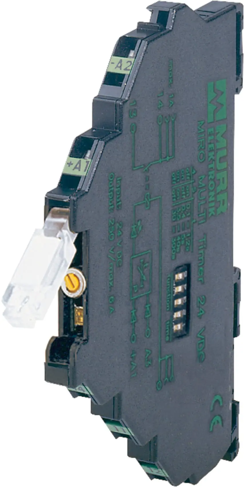 MIRO Multi-timer 24VDC-1S IN: 24 VDC - O UT: 250 VAC/DC / 6A 1 Wechsler / 6,2 mm