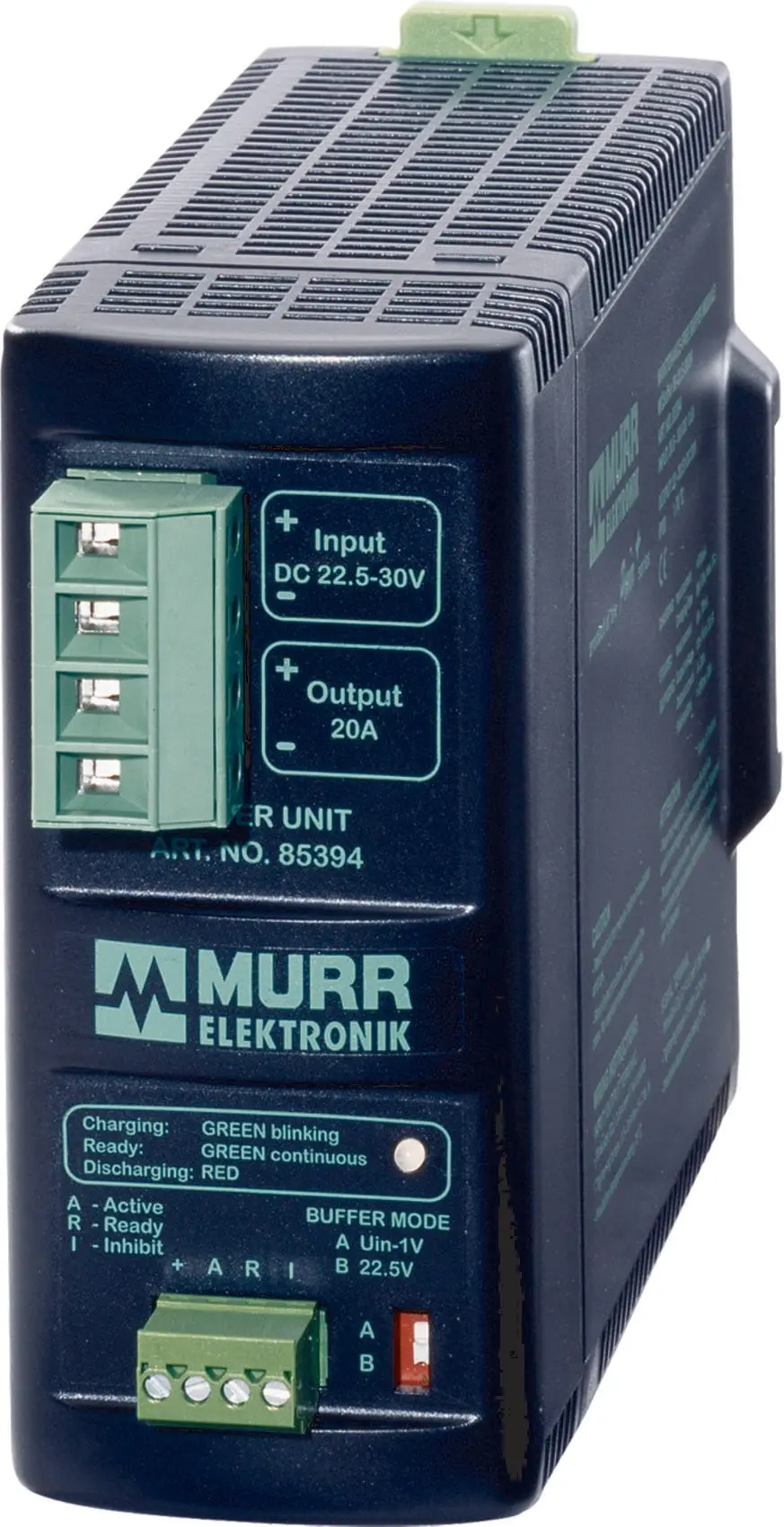 Produktfoto 1 von MB Cap Puffermodul IN:23-30 VDC OUT:22-2 8VDC/20A für 200ms