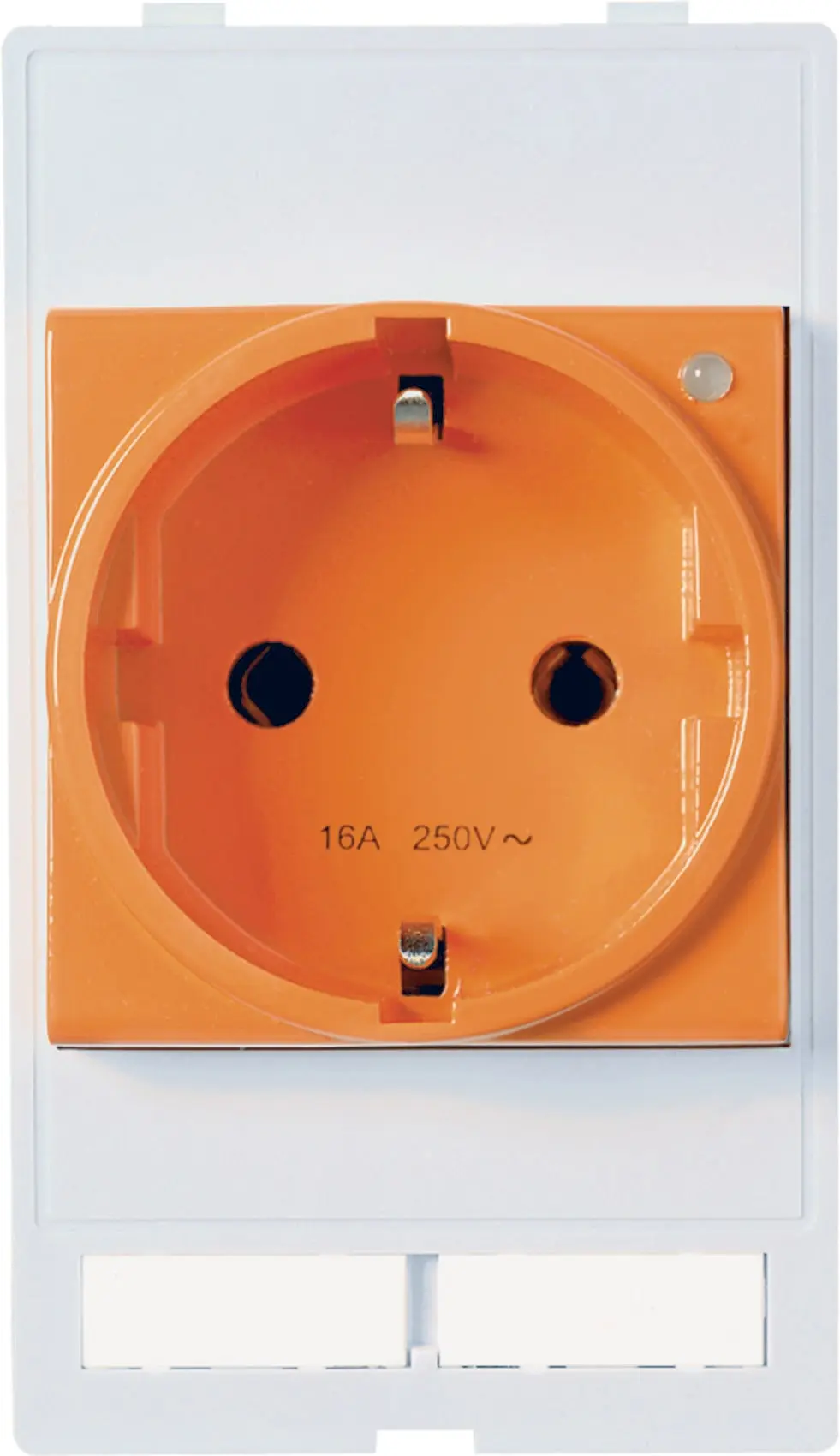 Produktfoto 1 von Modlink MSDD Frontplattenschnittstelle S teckdosemodul VDE Orange 250 VAC / 16 A