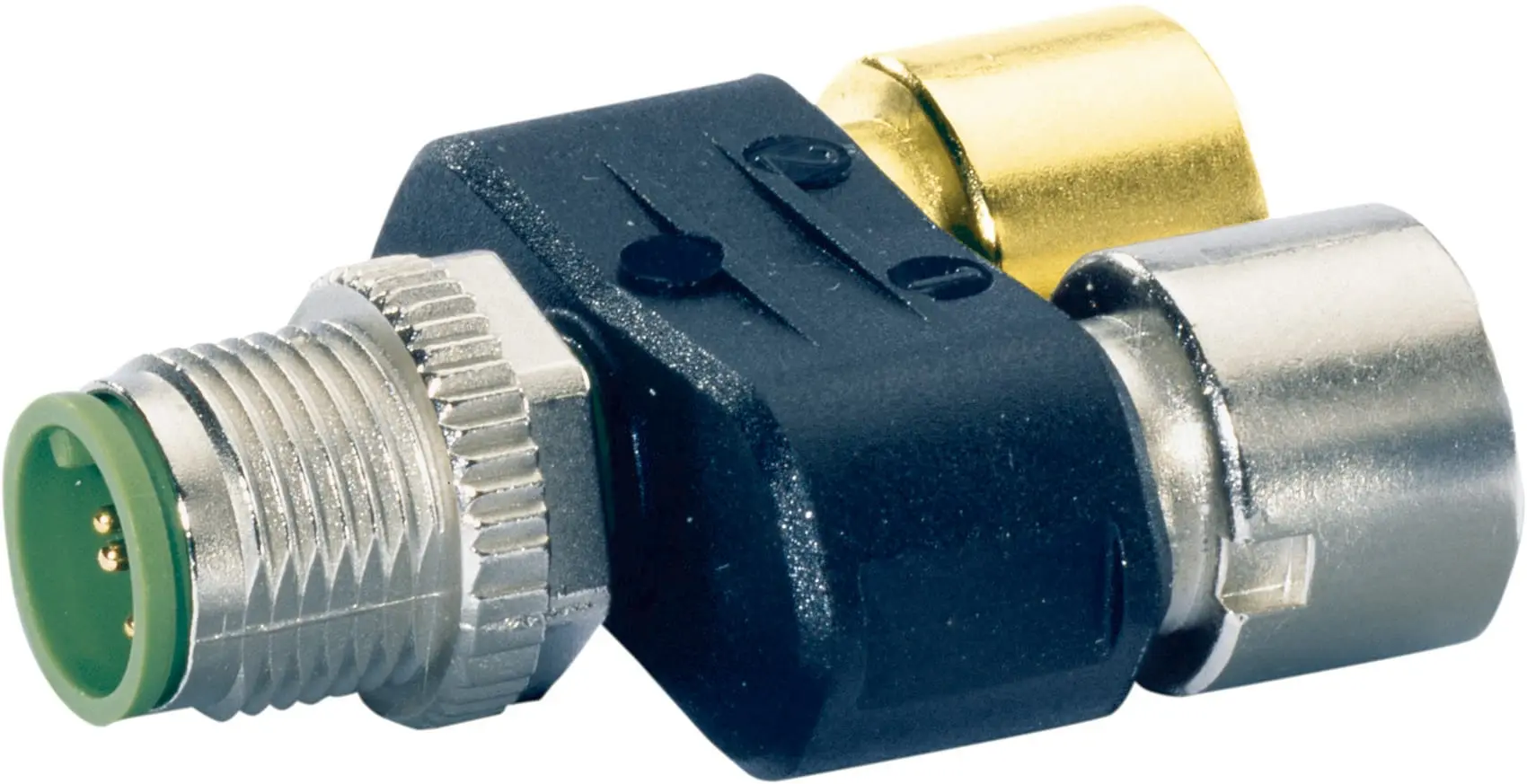 Produktfoto 1 von T-Stück SlimLine M12-St 5pol / 2x M12-Bu 4pol