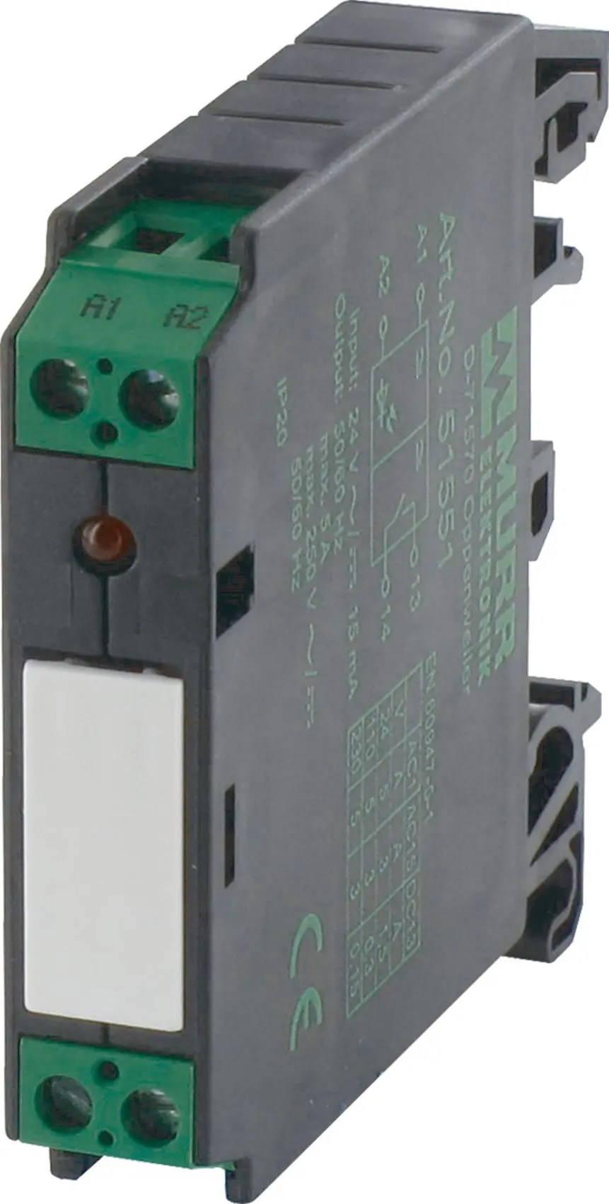 Produktfoto 1 von RMMR 11/24 VAC/DC Ausgangsrelais IN: 24 VAC/DC - OUT: 250 VAC/DC / 5 A 1 Wechsle