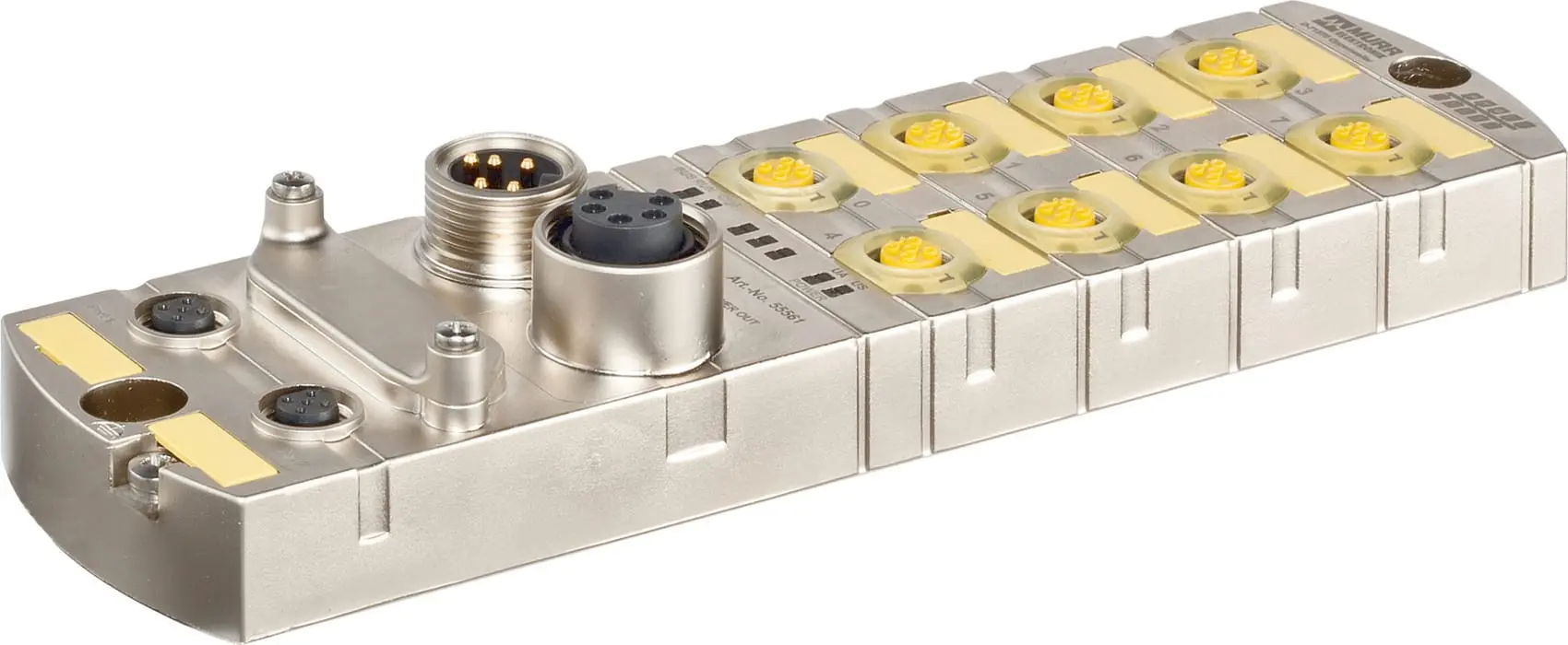 Produktfoto 1 von MVK-MPNIO F DI8/4 F DO4 7/8" IRT MVK ProfiNet/PROFIsafe Kompaktmodul, Metall