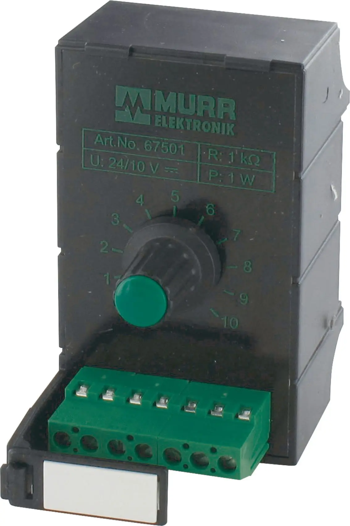 Produktfoto 1 von MPOT Potentiometerbaustein 10K-Ohm/270 G rad Tragschiene / Schraubklemmen