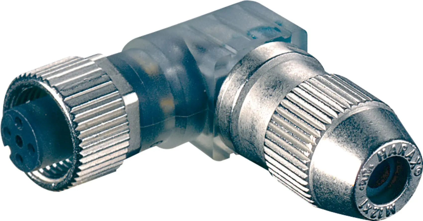 Produktfoto 1 von MOSA M12 Bu. gew. 3LED selbstanschl. Sch neidklemme Belegung 1,2,3,4