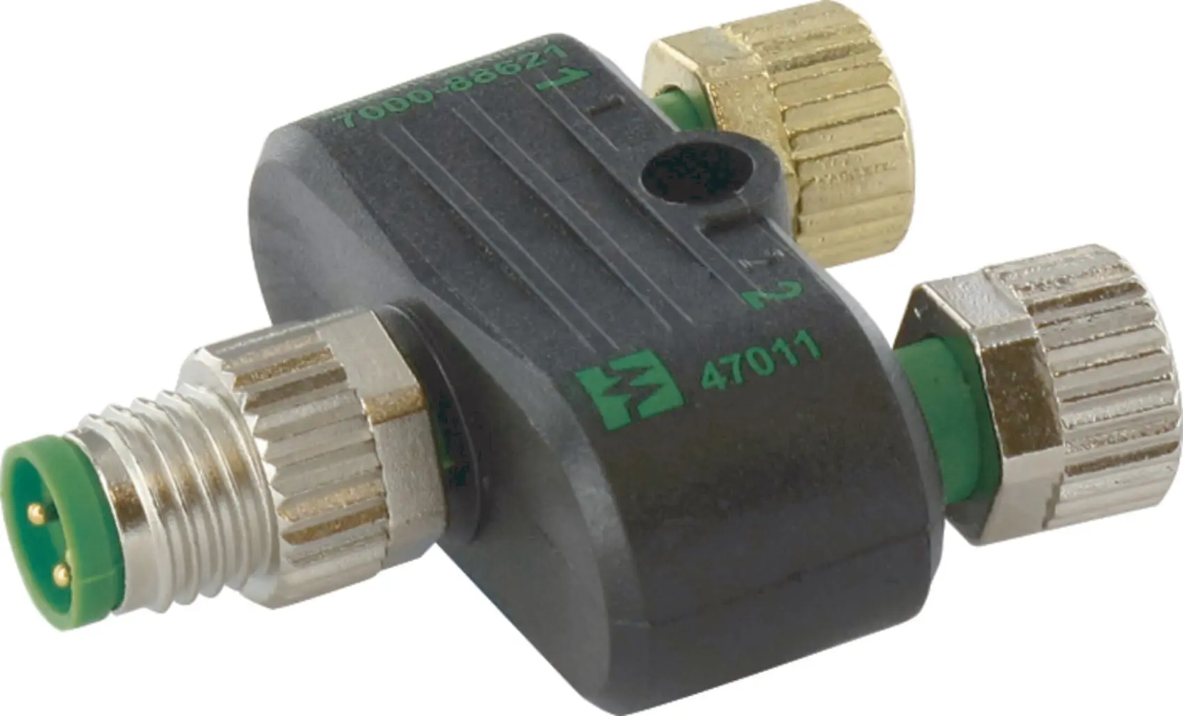 Produktfoto 1 von T-Stück M8-St 3pol./2x M8-Bu 3pol.