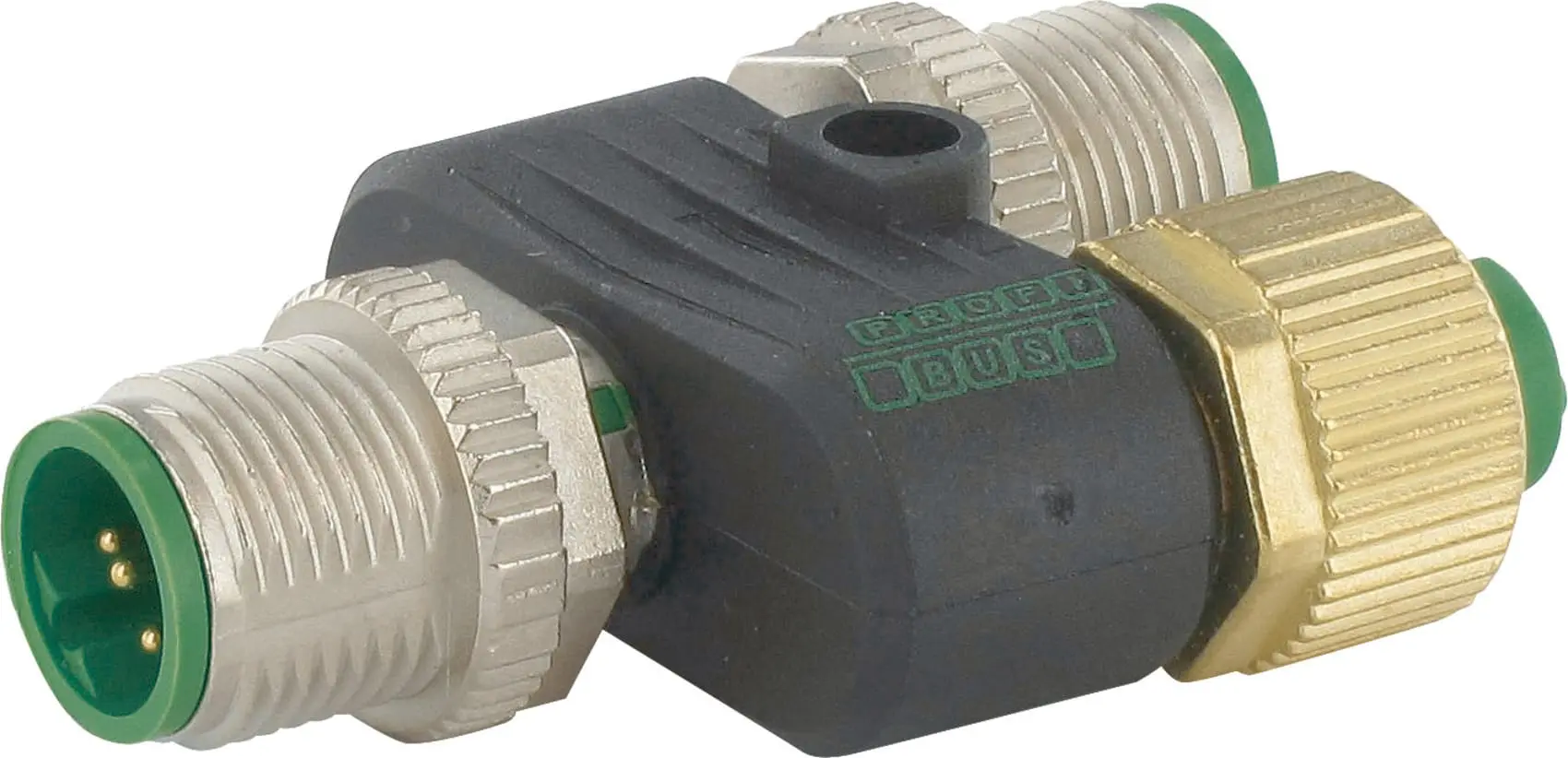 Produktfoto 1 von T-Stück Profibus M12 B-cod. 5pol geschirmt