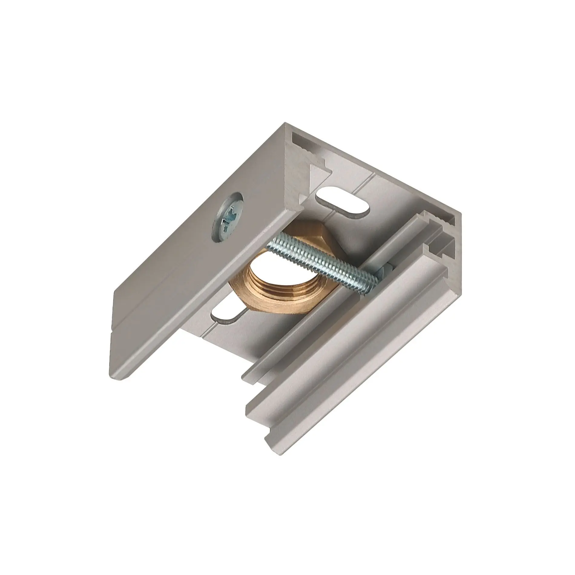 Produktfoto 1 von EUTRAC Pendelclip f.3Ph.Schiene silbergrau