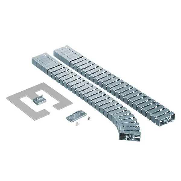 Produktfoto 1 von Kabelschlange Flex II Set silber flexibles Kabelführungssystem