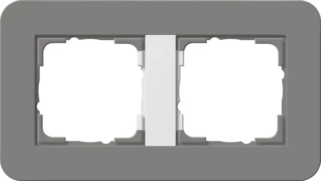 Produktfoto 1 von Abdeckrahmen 2f E3 Dklgrau/Reinweiß