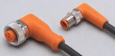 Produktfoto 1 von Verbindungskabel <50VAC 0,3m PUR Gehäuse TPU orange FKM IP65/67-69K