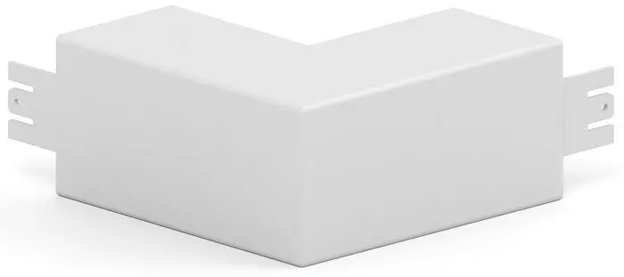 Produktfoto 1 von Außeneckhaube LFS 40x40-9010, Stahl, alpinweiß beschichtet