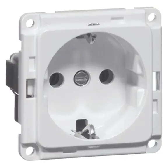 Produktfoto 1 von Steckdose SCHUKO Einbau reinweiß