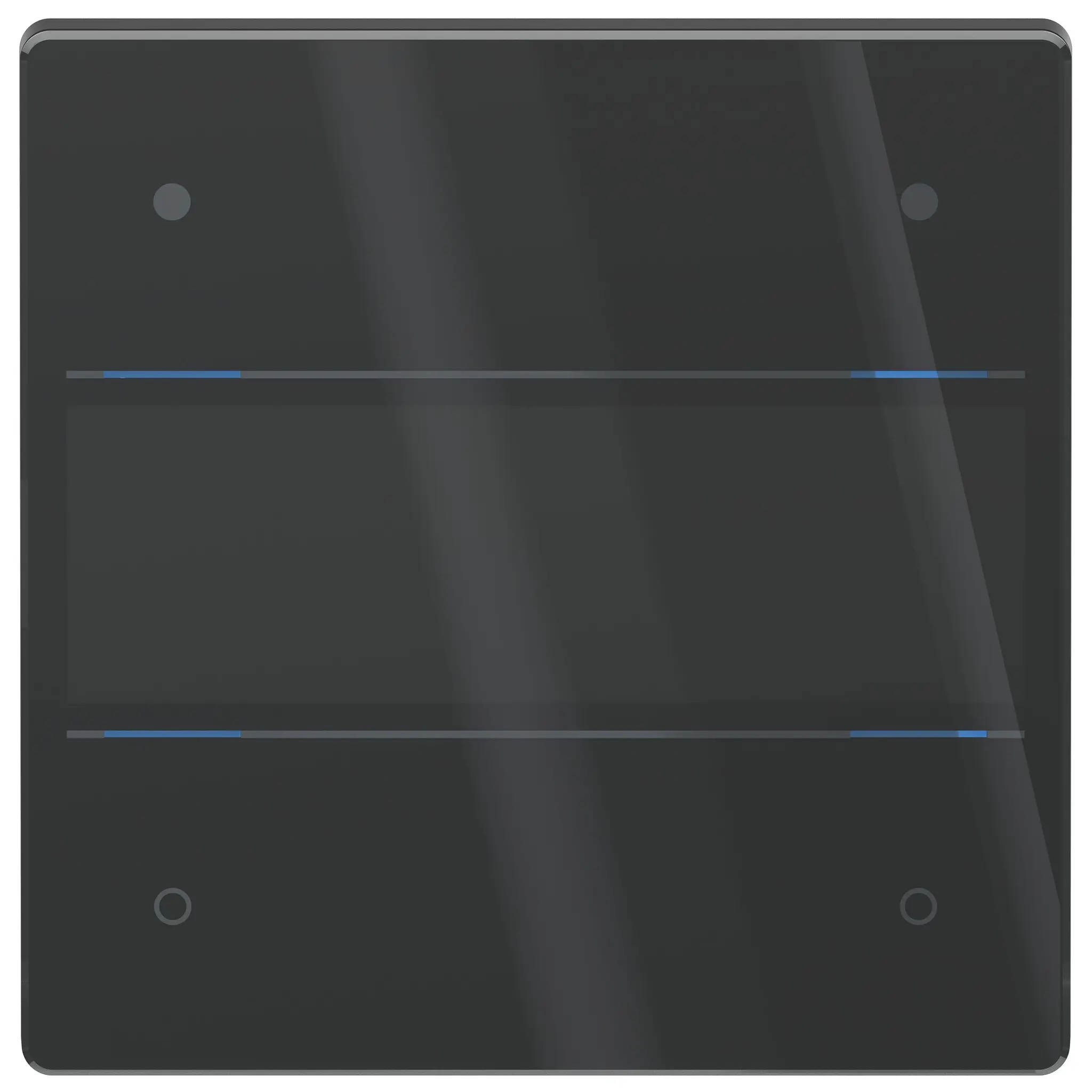 Produktfoto 1 von LUXORliving Glas-Tastsensor mit 4 Tasten und 4 Status-LEDs, integrierter