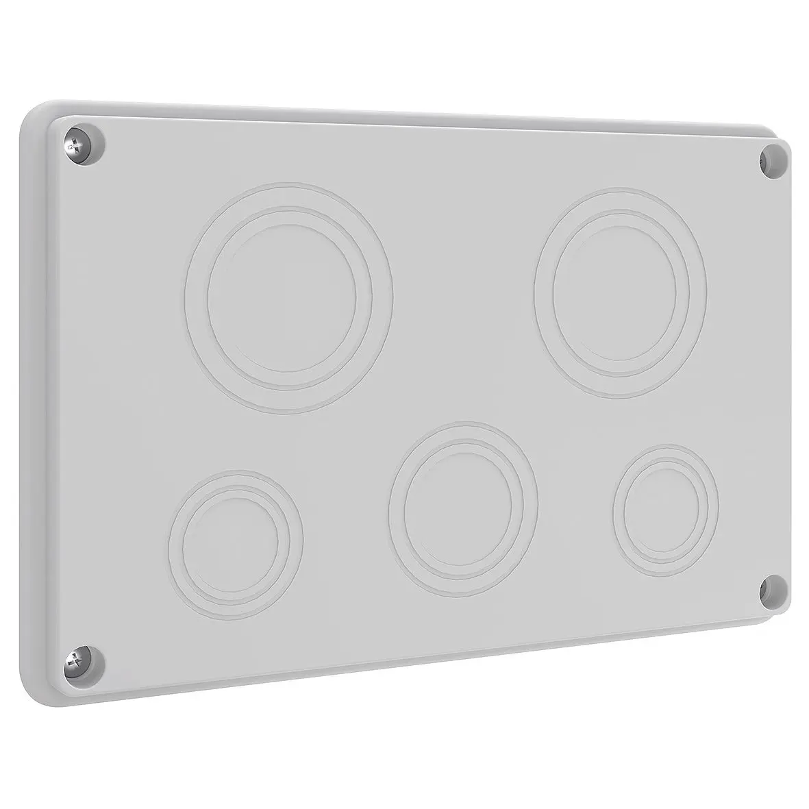 Produktfoto 1 von Leitungseinf.-platte IP55 für NE/NP/R, 2xM63/50/40+1xM50