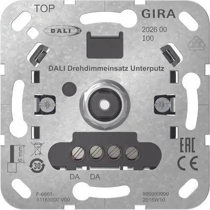 Produktfoto 1 von DALI Drehdimmeins. UP Einsatz