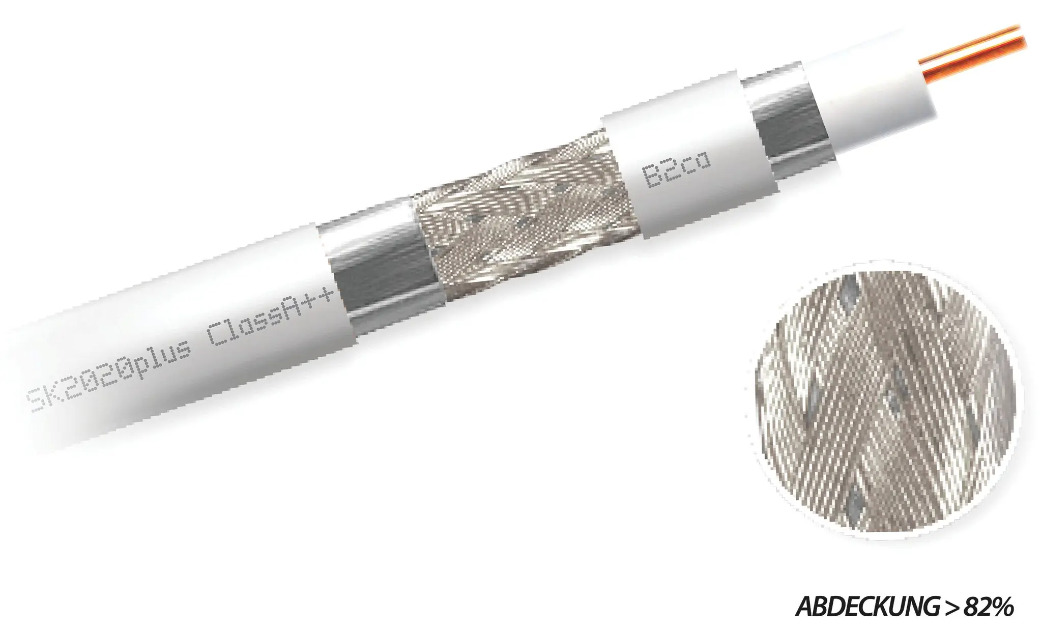 Produktfoto 1 von Hochgeflechts-Koaxkabel A++ CPR B2ca 100m Spule