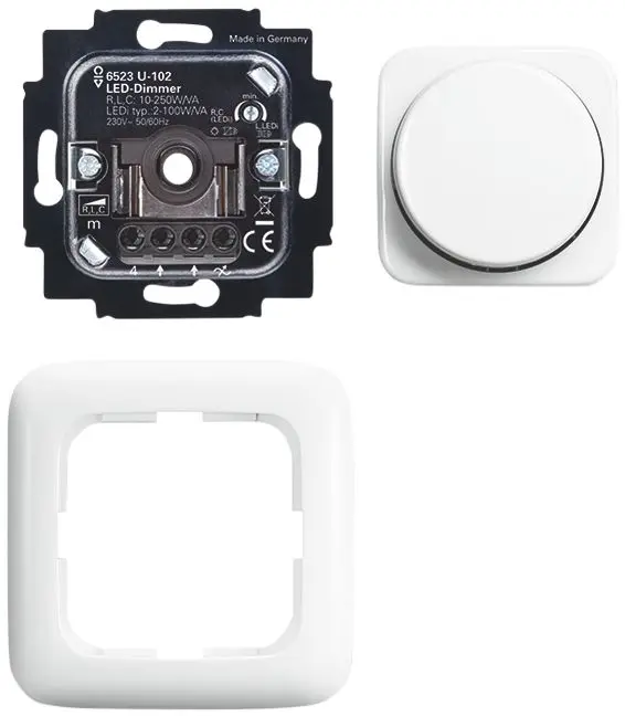 Produktfoto 1 von Busch-Drehdimmer, alpinweiß, Busch-Dimmer, UP-Drehdimmer