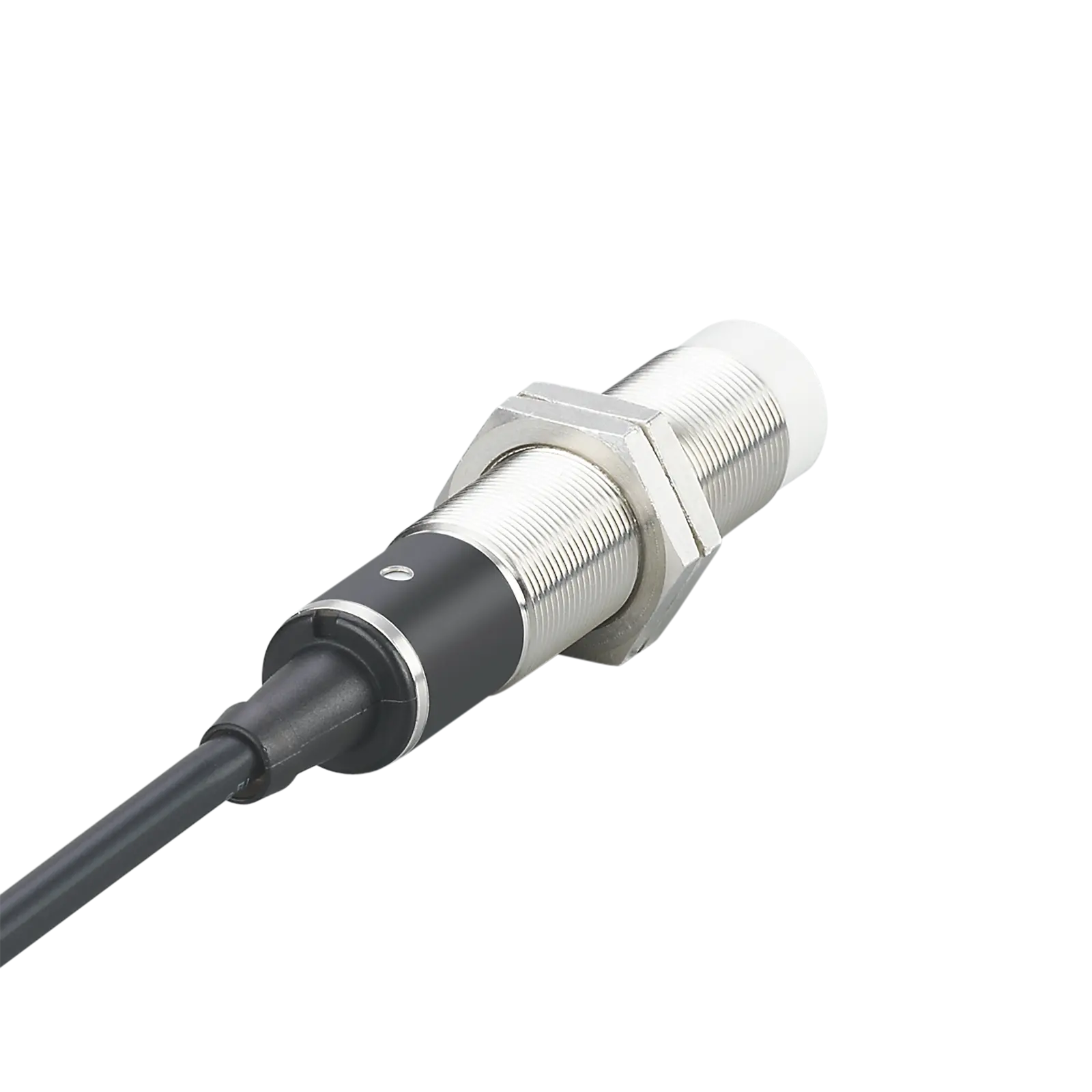 Produktfoto 1 von Ind.Sensor M18x1 L=80 Sn=8mm n.bündig Ö AC/DC 2m PVC IP67 2L 25Hz AC/50Hz DC