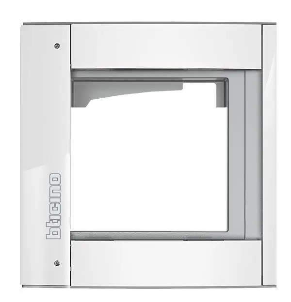 Produktfoto 1 von Abdeckrahmen + Modulträger 1 Modul, Türstation SFERA Aluminium, Allwhite