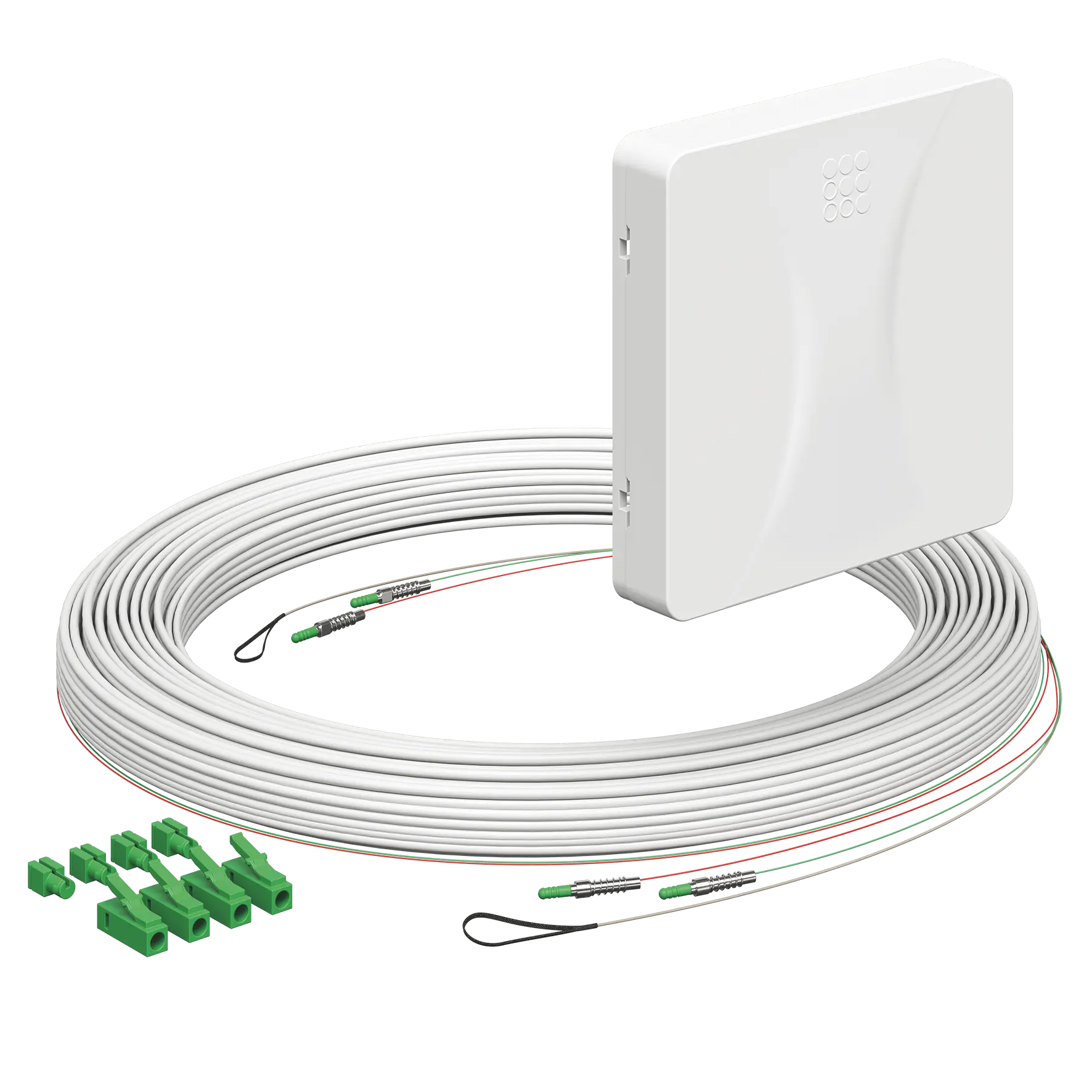 Produktfoto 1 von Teilnehmeranschluss Gf-TA E3S Connect® Aufputz, 2xF, LC/APC DX, L=20m, Gf-GV