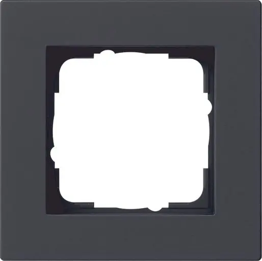 Produktfoto 1 von Abdeckrahmen 1f flach Gira E2 Schwarz m