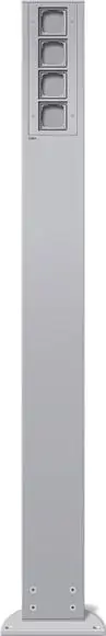 Produktfoto 1 von 1400mm 4xLeereinheit Energiesäule Farbe alu