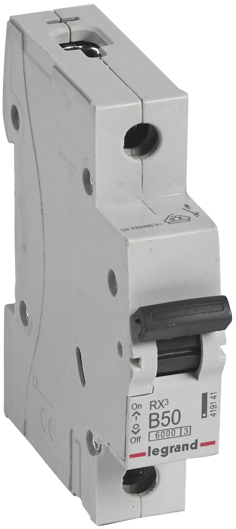 Produktfoto 1 von RX3 LS-Schalter B-Char. 50A, 1-polig, 6kA, 230/400VAC, 1TE
