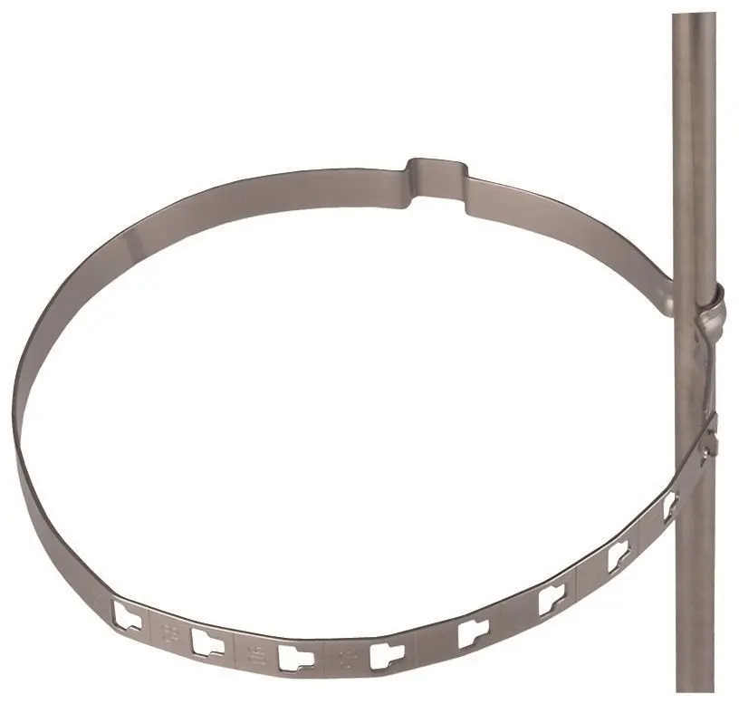 Produktfoto 1 von Leitungshalter f. Rd 8mm NIRO f. Regenfallrohre D 80-120mm