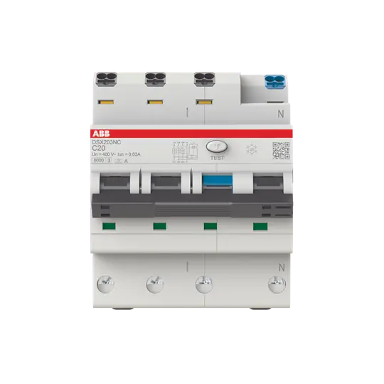 Produktfoto 1 von DSX203NCA-C20/0,03 FI/LS-Schalter 6kA, 3P+N, Typ A, C 20, 30mA