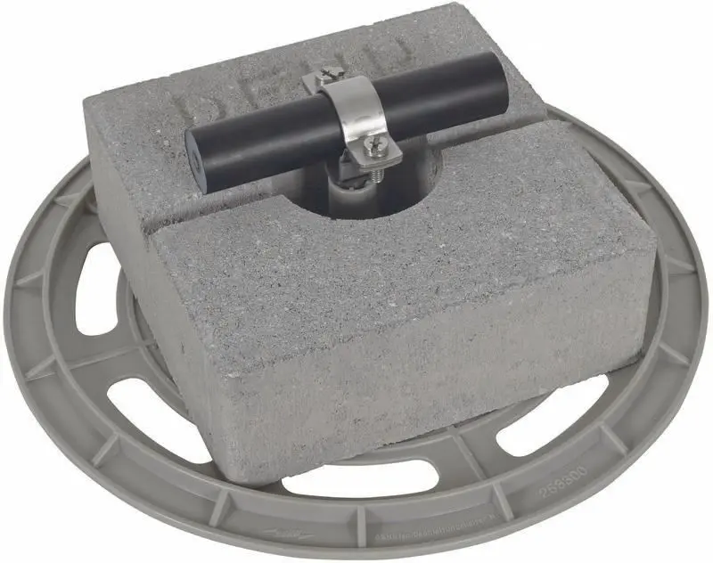 Produktfoto 1 von Dachleitungshalter m. Grundplatte u.Be- tonstein f. HVI-power-Leit. 27-30mm-SET-