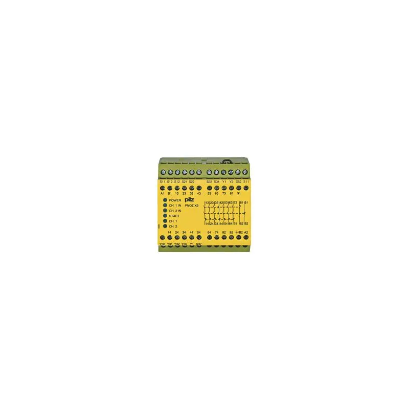 Produktfoto 1 von PNOZ X9 100-120VAC 24VDC 7n/o 2n/c 2so Sicherheitsschaltgerät