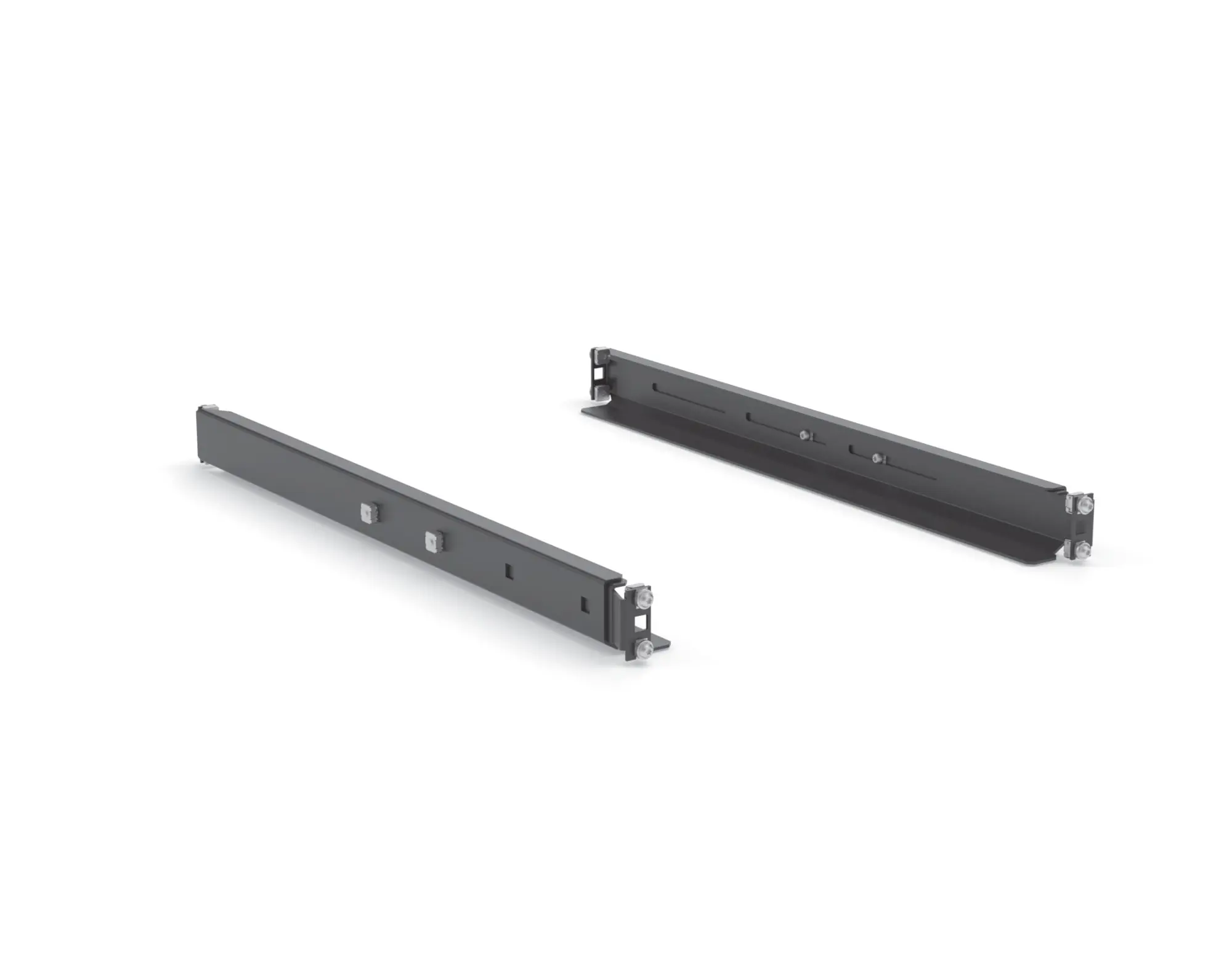 Produktfoto 1 von 19z-Stützschienen justierbar 370-600mm 80kg schwarz