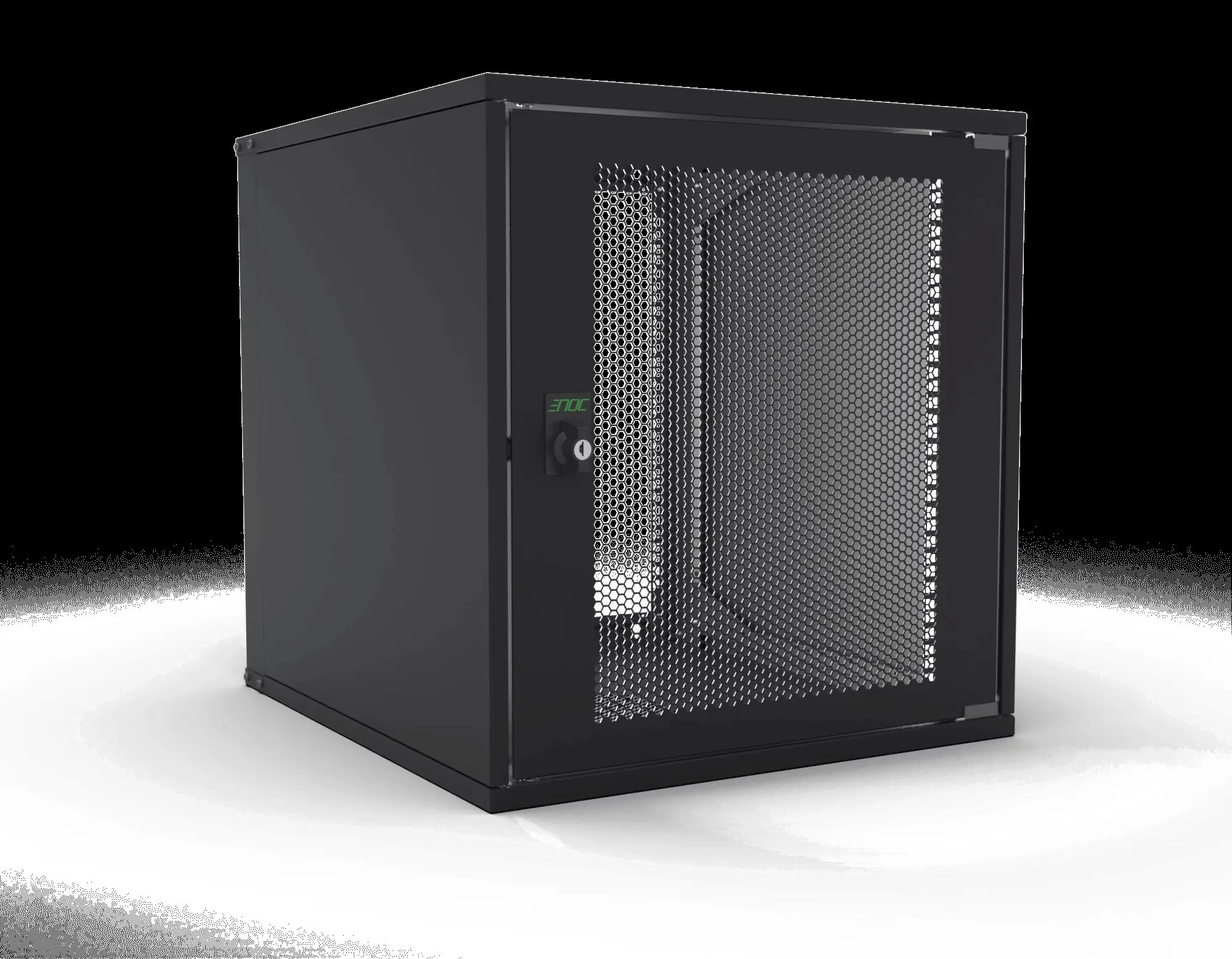 Produktfoto 1 von 19" Basic Wandschrank 21HE Vent.Tür 600mm Tief Schwarz