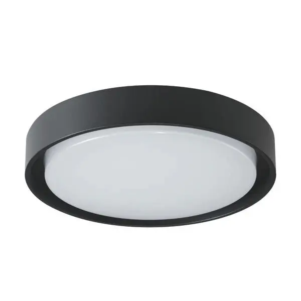 Produktfoto 1 von LED-Wandanbaul. 230V, 14W, 3000K, schwarz, IP54