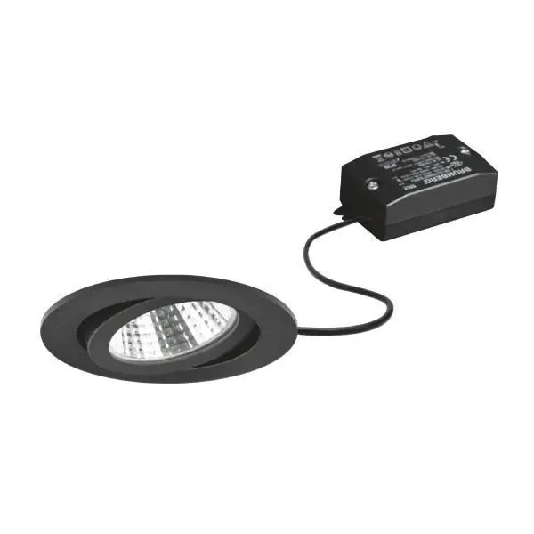 Produktfoto 1 von LED-Einbaustrahler 230 V AC, 50 Hz, 6 W 38°, 3000 K, rund, schwenkbar