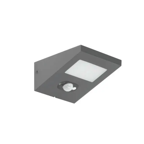 Produktfoto 1 von LED-Solarwandanbauleuchte 50 Hz, 1,4W,3.000 K, strukturgraphit
