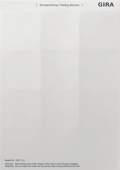 Produktfoto 1 von Beschriftungsbögen 69x67mm Zubehör reinweiß