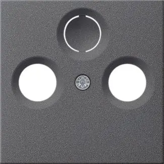 Produktfoto 1 von Abdeckung Antennensteckdose System 55 anthrazit
