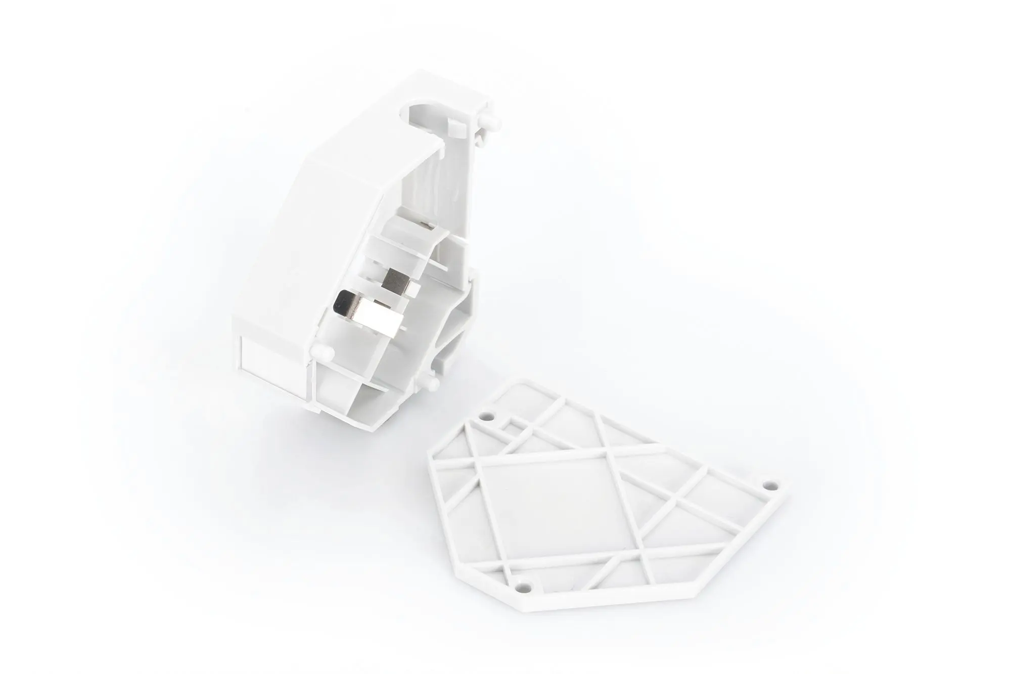 Produktfoto 1 von Hutschienen Adapter f.1xKeystone Module IP20 inkl.Beschriftungsfeld Staubschutz
