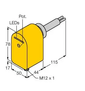 Produktfoto 1 von Strömungssensor Eintauchsensor mit integrierter Auswerteelektronik