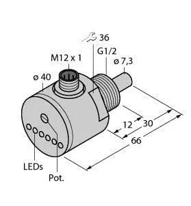 Produktfoto 1 von Strömungssensor Eintauchsensor mit integrierter Auswerteelektronik