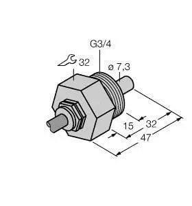 Produktfoto 1 von Strömungssensor Eintauchsensor ohne integrierte Auswerteelektronik TÜV 99