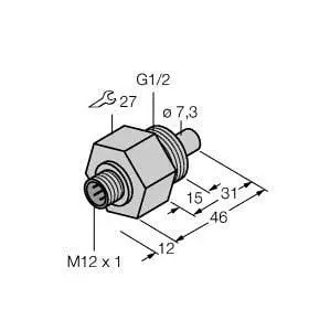 Produktfoto 1 von Strömungssensor Eintauchsensor ohne integrierte Auswerteelektronik