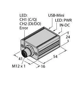 Produktfoto 1 von IO-Link 1.1 Master mit integrierter USB Schnittstelle