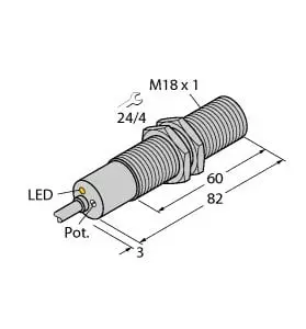 Produktfoto 1 von Strömungssensor Eintauchsensor mit integrierter Auswerteelektronik