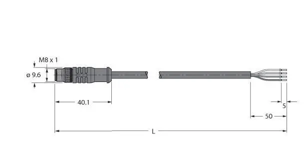 Produktfoto 1 von Industrielle Sensorleitung - PTFE- Kabelmantel