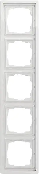 Produktfoto 1 von Abdeckrahmen 5fach Flächenschalter reinweiß