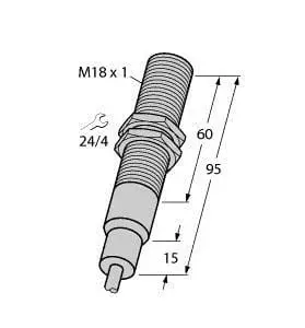 Produktfoto 1 von Induktiver Sensor mit erweitertem Temperaturbereich