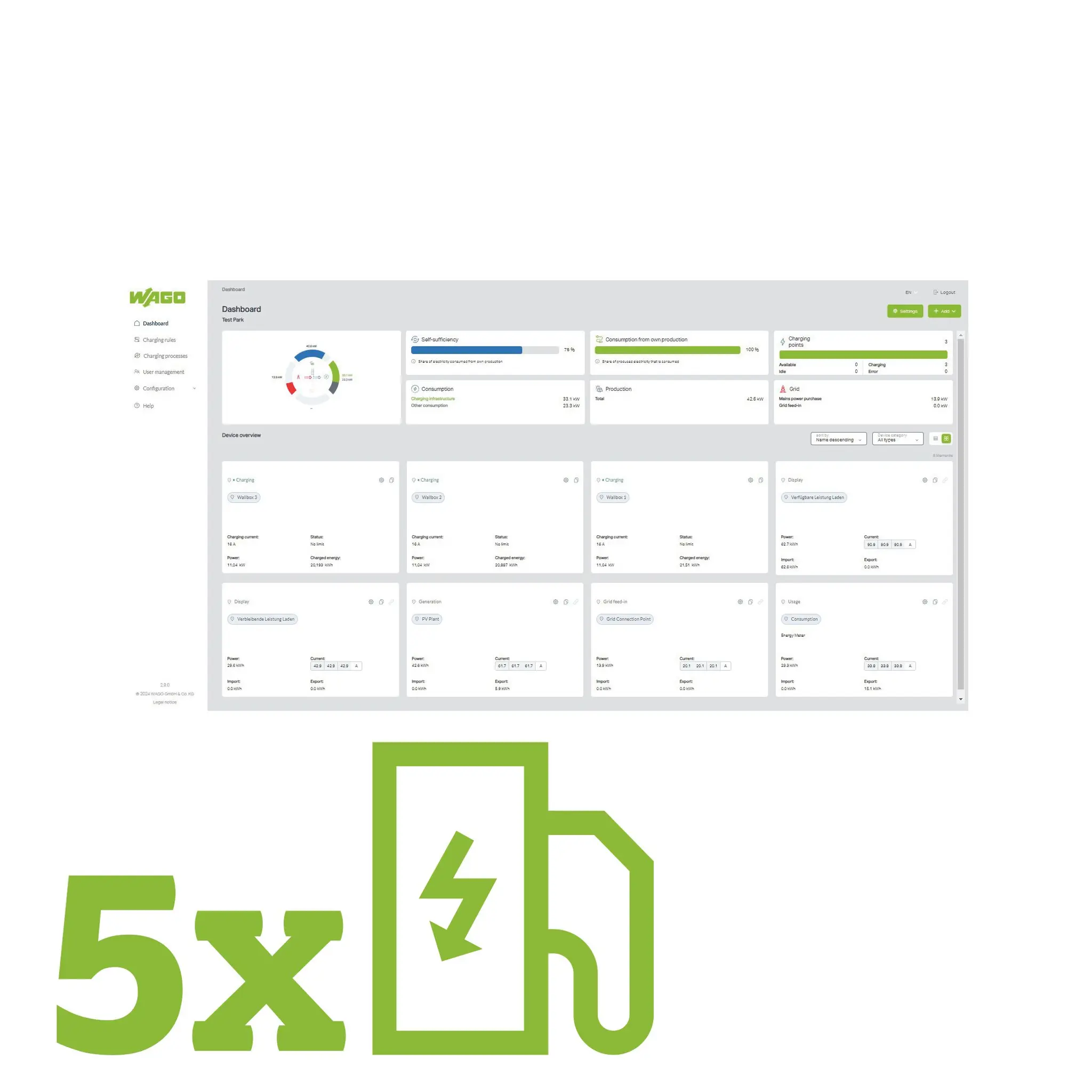 Produktfoto 1 von Application Load Management,5 charging points,Einzellizenz